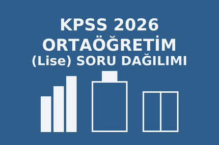 2026 KPSS Ortaöğretim Soru Dağılımı