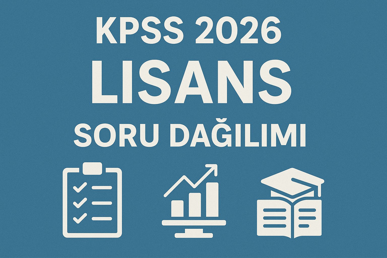 2026 KPSS Lisans Soru Dağılımı